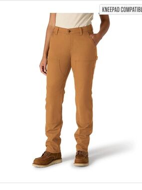 Carhartt Brown Women's Essential Ashland Double-Front Pant Sz 6 Tall